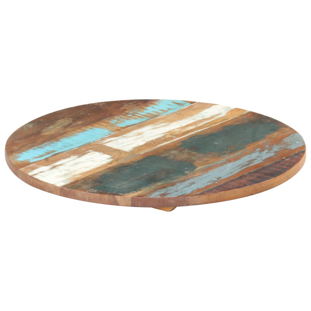 Round Table Top 40 cm 25-27 mm Solid Reclaimed Wood