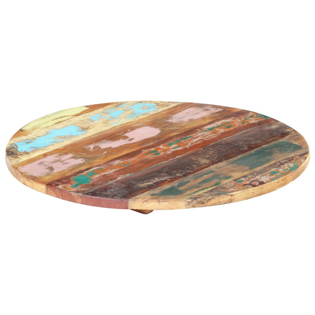 Round Table Top 40 cm 25-27 mm Solid Reclaimed Wood