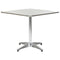 Garden Table Silver 80x80x70 cm Aluminium