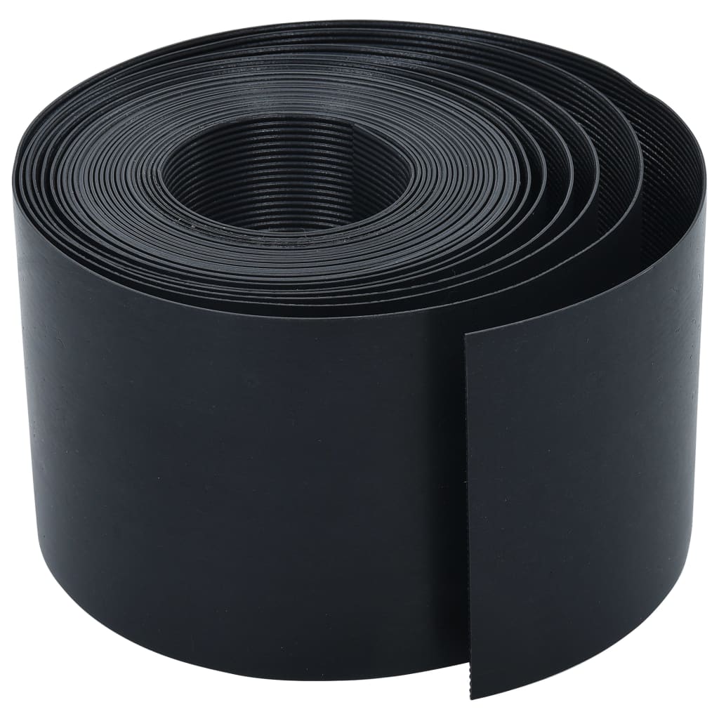 Garden Edging Black 10 m 15 cm PE