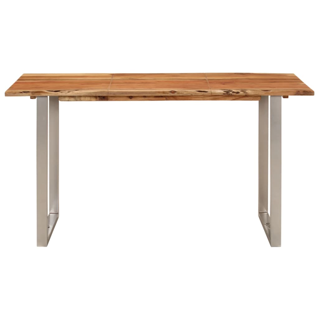 Dining Table 140x70x76 cm Solid Acacia Wood