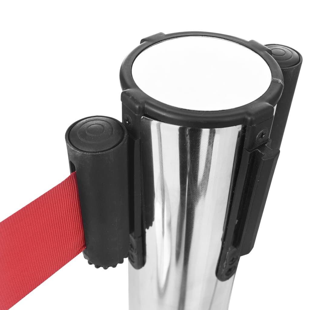 Retractable Belt Barrier 200 cm Red