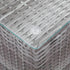 Side Tables 3 pcs with Glass Top Grey Poly Rattan