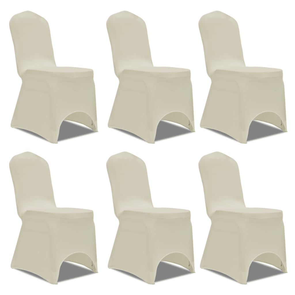 Chair Cover Stretch Cream 12 pcs