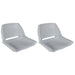 Boat Seats 2 pcs Foldable Backrest No Pillow Grey 41x51x48 cm