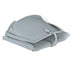 Boat Seats 2 pcs Foldable Backrest No Pillow Grey 41x51x48 cm