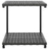 2-Person Garden Sun Bed with Cushions Poly Rattan Black