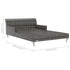 2-Person Garden Sun Bed with Cushions Poly Rattan Grey