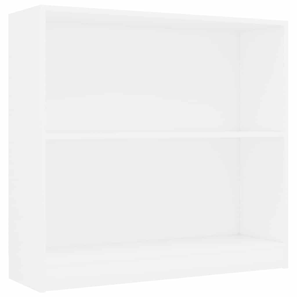 Bookshelf White 80x24x75 cm Engineered Wood