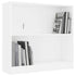 Bookshelf White 80x24x75 cm Engineered Wood