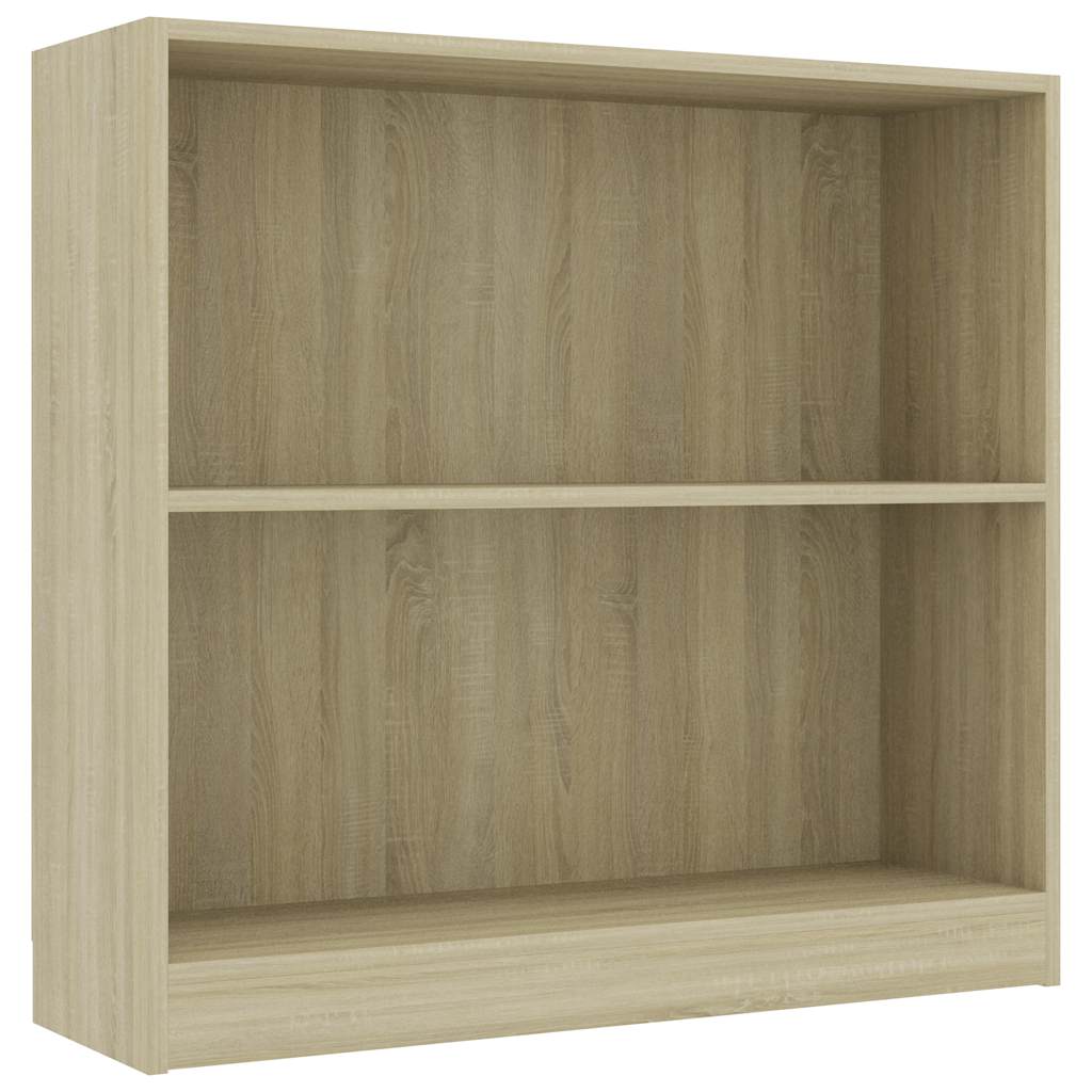 Bookshelf Sonoma Oak 80x24x75 cm Engineered Wood