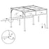 Pergola with Adjustable Roof Cream White 3x3 m Steel