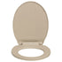 Soft-Close Toilet Seat Beige Oval