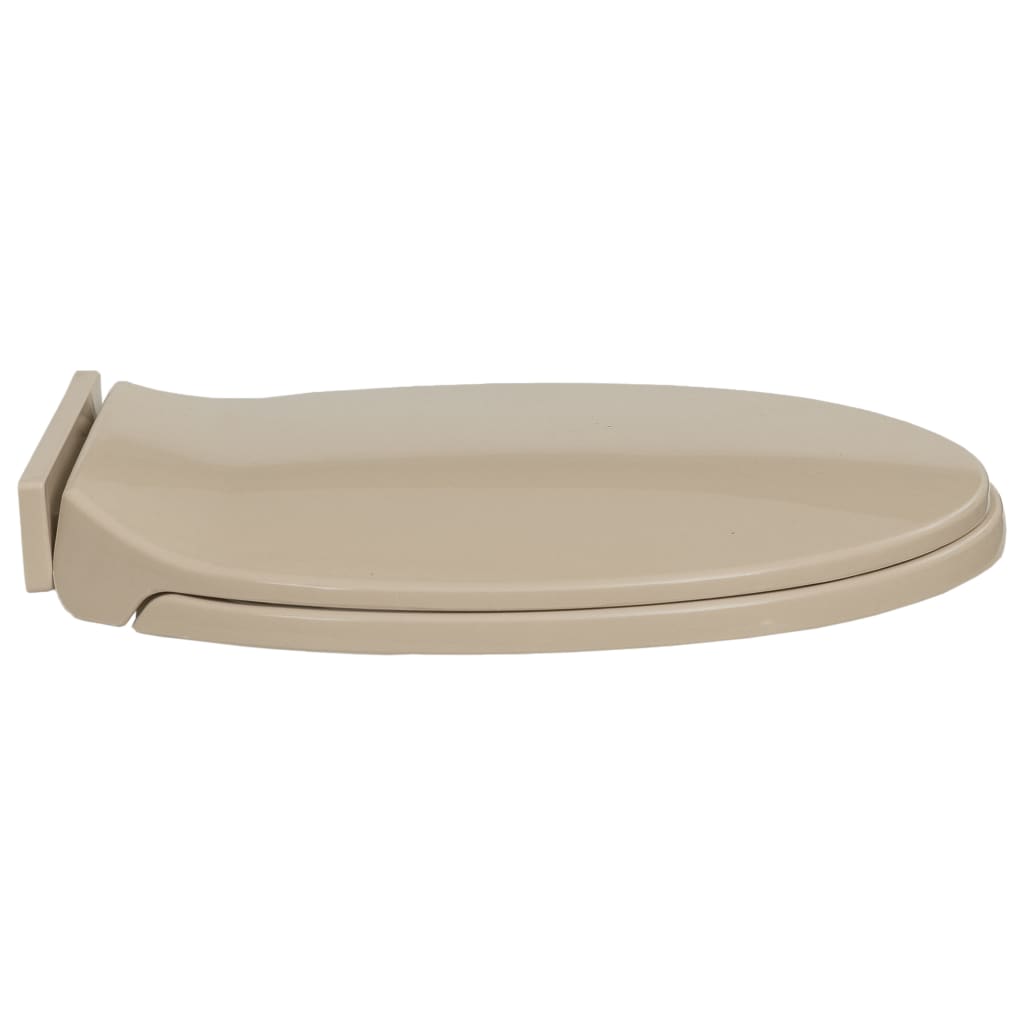 Soft-Close Toilet Seat Beige Oval