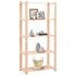 5-Tier Storage Racks 2 pcs 80x38x170 cm Solid Wood Pine 250 kg