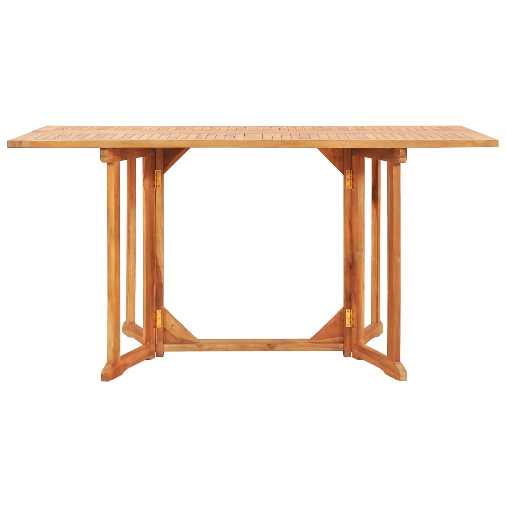 Folding Butterfly Garden Table 150x90x75 cm Solid Teak Wood