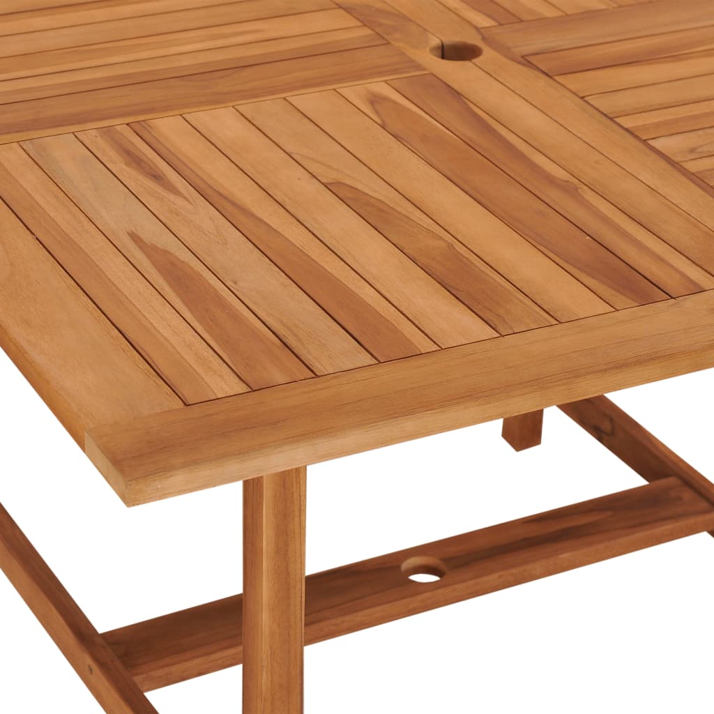 Garden Table 120x120x75 cm Solid Teak Wood