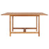 Garden Table 150x150x76 cm Solid Teak Wood