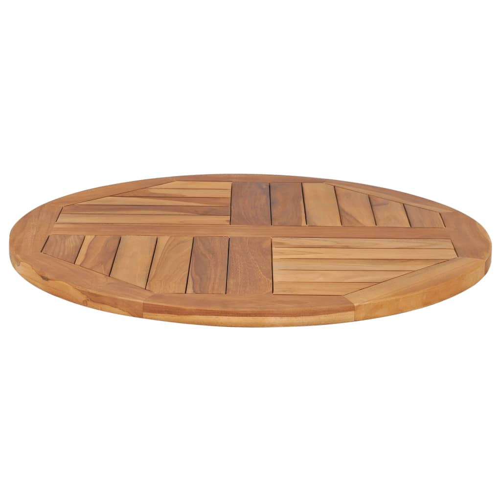 Table Top Solid Teak Wood Round 2.5 cm 70 cm