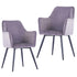 Dining Chairs 2 pcs Grey Velvet