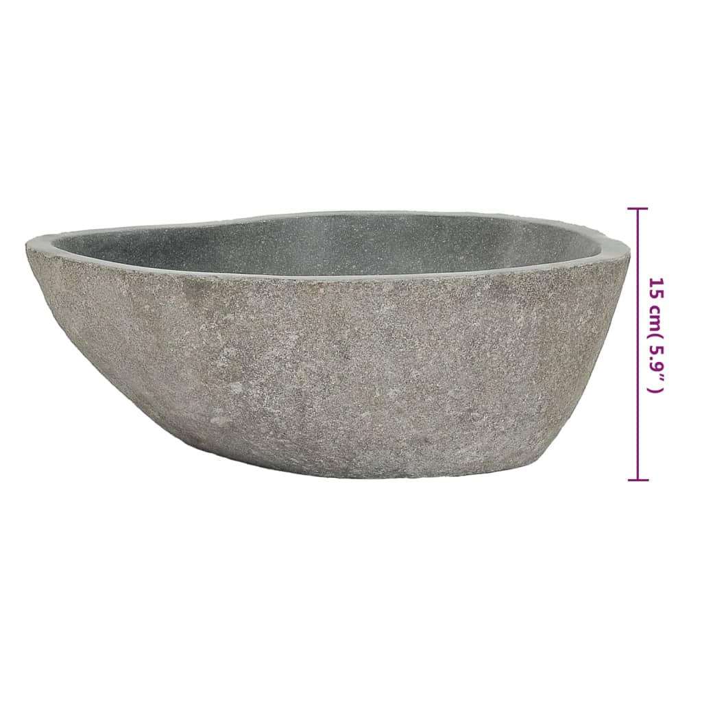 Basin River Stone Oval (36-46)x(29-36) cm