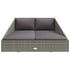 Garden Bed Grey 110x200 cm Poly Rattan