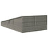 Garden Bed Grey 110x200 cm Poly Rattan