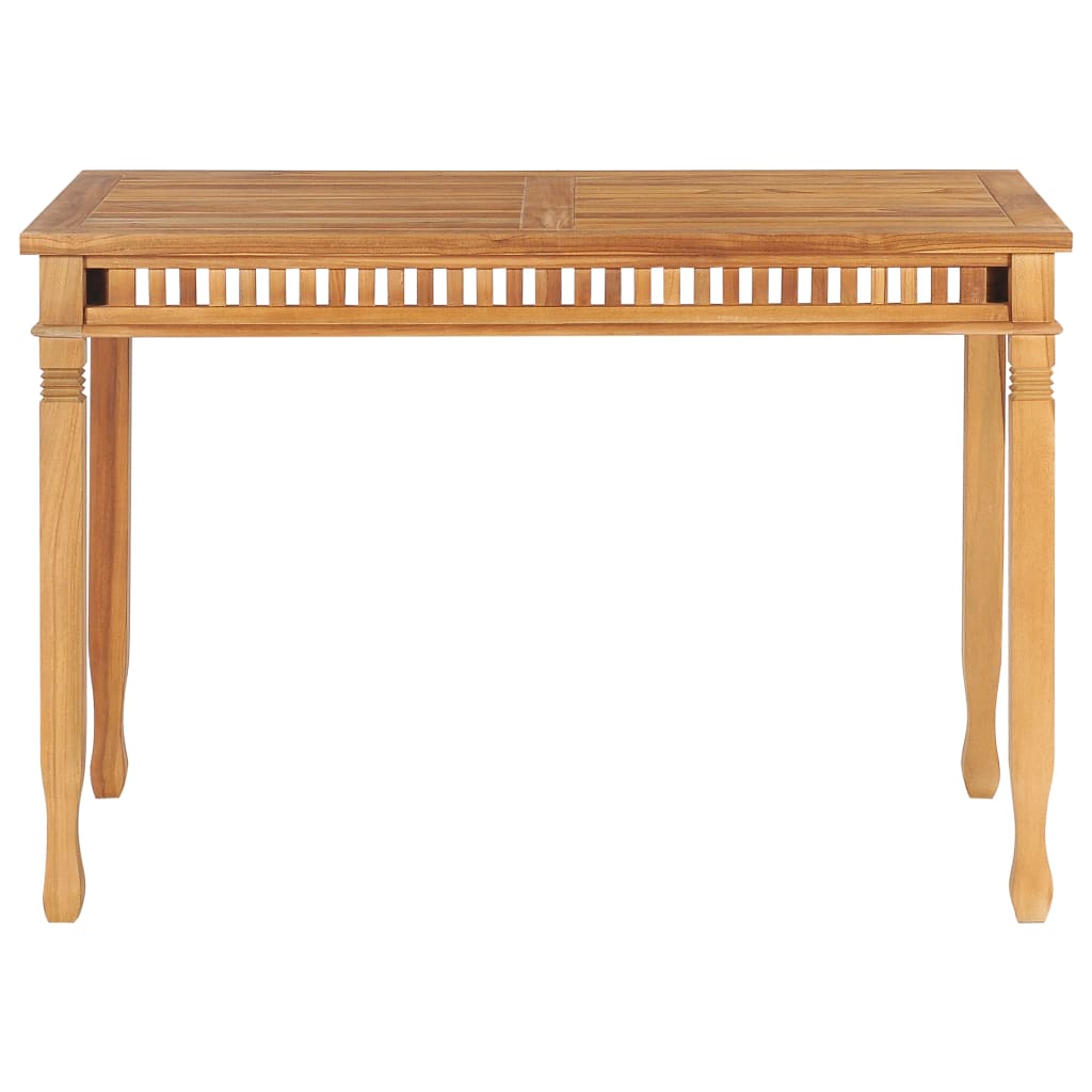 Garden Dining Table 110x65x80 cm Solid Teak Wood