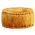 Round Pouffe Velvet 40x20 cm Mustard