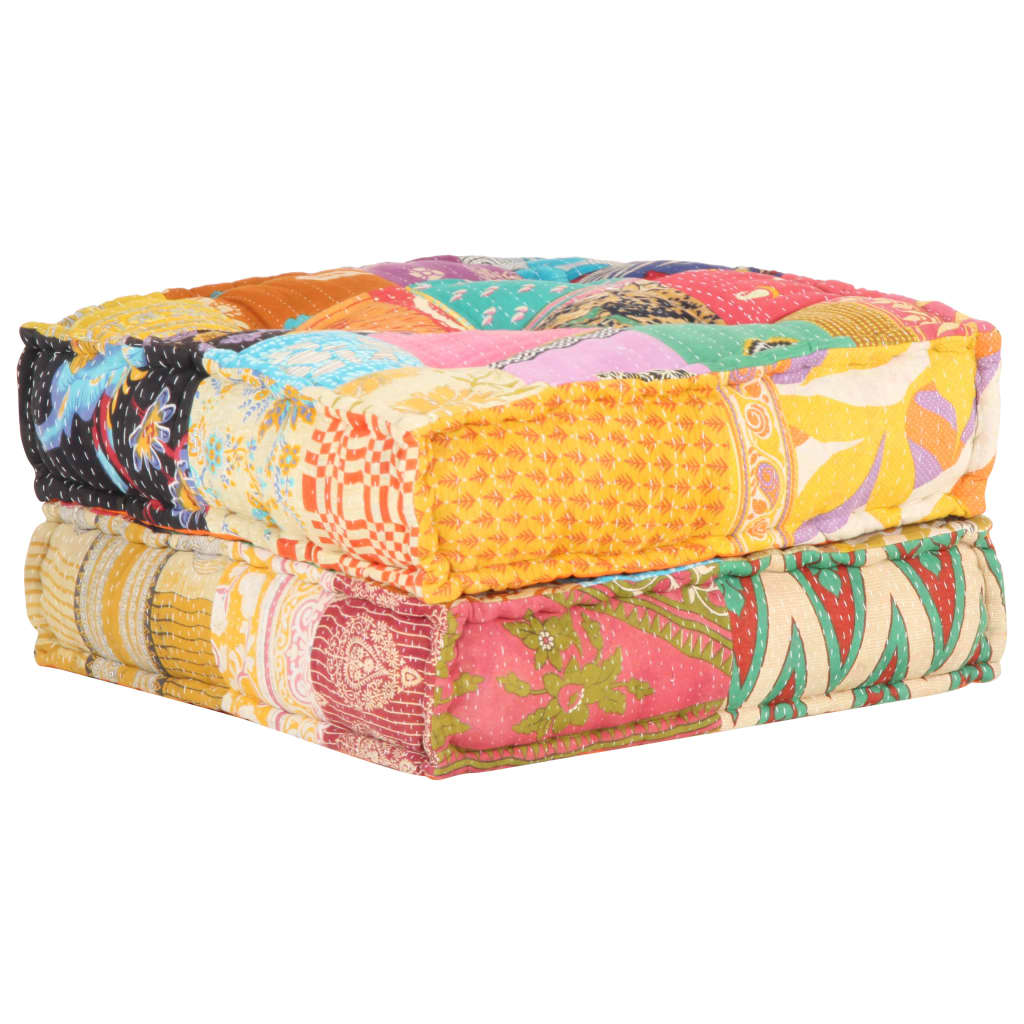 Pouffe 60x70x36 cm Patchwork Fabric