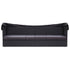 Outdoor Sofa Bed with Canopy Poly Rattan Black