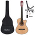 12 Piece Western Acoustic Cutaway Guitar Set with 6 Strings 38"