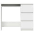Desk White 90x45x76 cm Engineered Wood