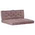 Pallet Floor Cushions 2 pcs Cotton Taupe