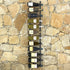 Wall-mounted Wine Rack for 24 Bottles Black Iron