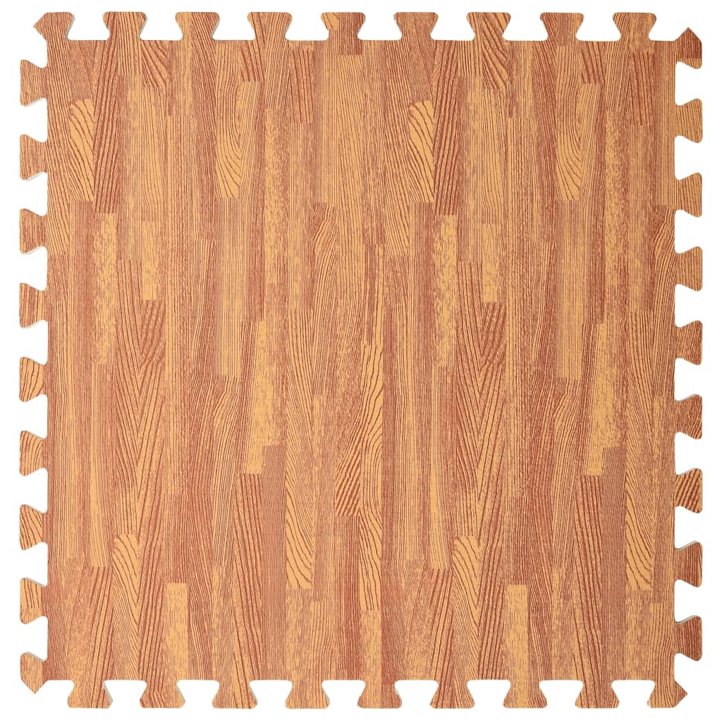 Floor Mats 6 pcs Wood Grain 2.16 m² EVA Foam