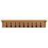 Coat Rack 90x16x16 cm Solid Oak Wood