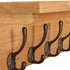 Coat Rack 90x16x16 cm Solid Oak Wood