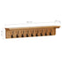 Coat Rack 90x16x16 cm Solid Oak Wood