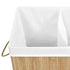 Bamboo Laundry Basket with 2 Sections 100 L