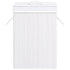 Bamboo Laundry Basket with 2 Sections White 72 L