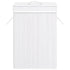 Bamboo Laundry Basket with Single Section White