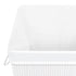 Bamboo Laundry Basket with Single Section White