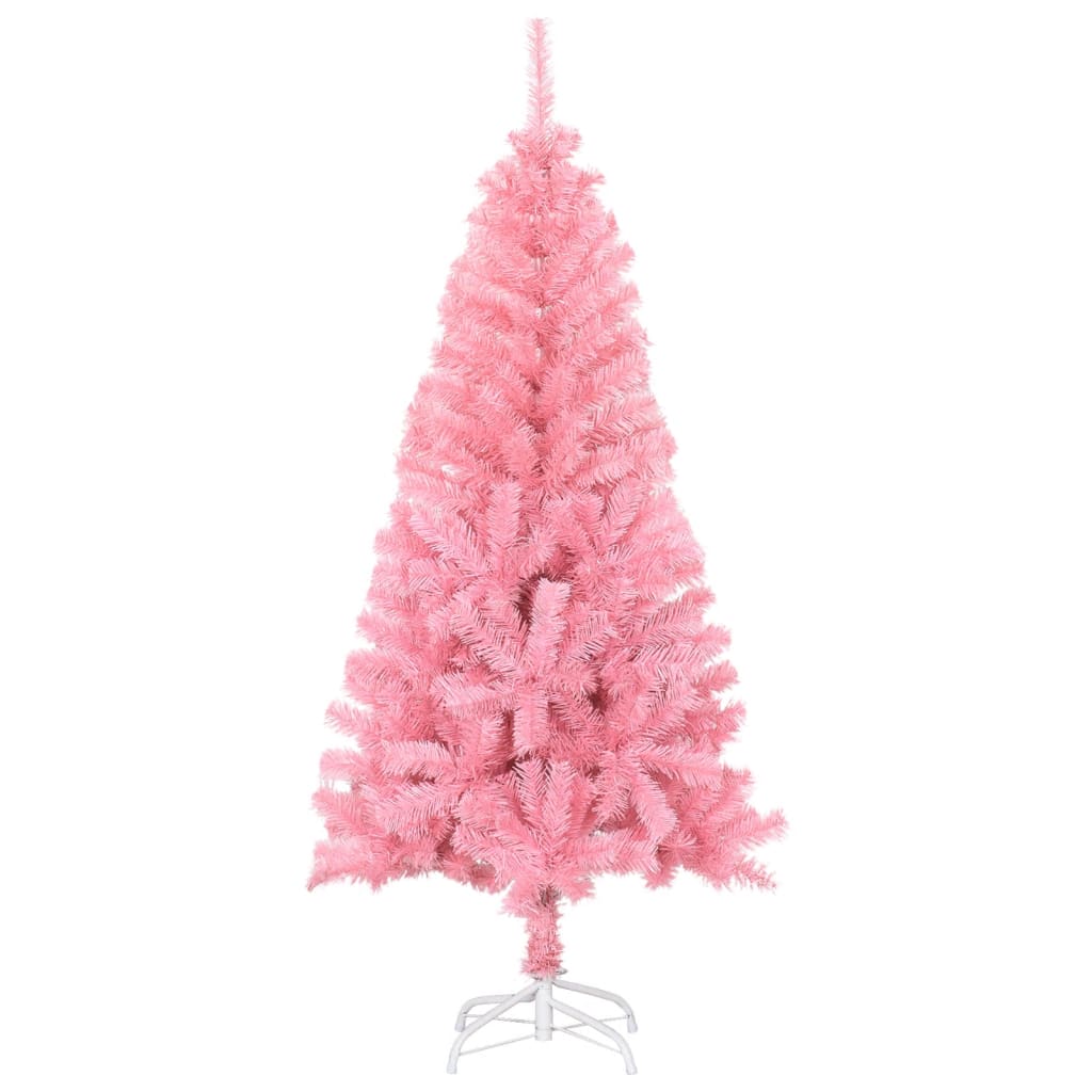 Artificial Christmas Tree with Stand Pink 150 cm PVC