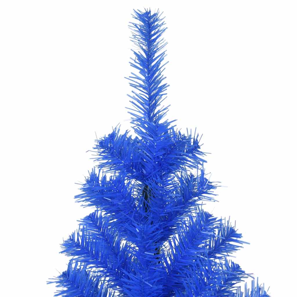 Artificial Christmas Tree with Stand Blue 210 cm PVC