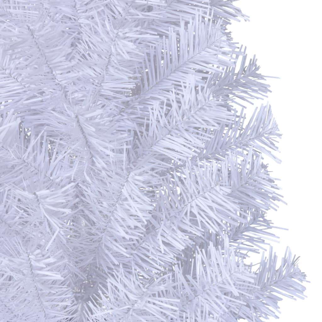 Artificial Christmas Tree with Thick Branches White 240 cm PVC