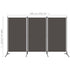 3-Panel Room Divider Anthracite 260x180 cm