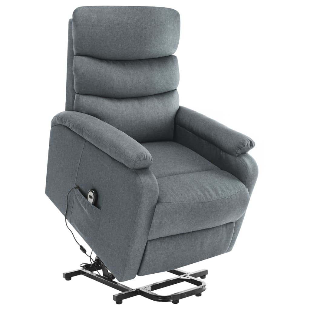 Stand up Massage Chair Light Grey Fabric