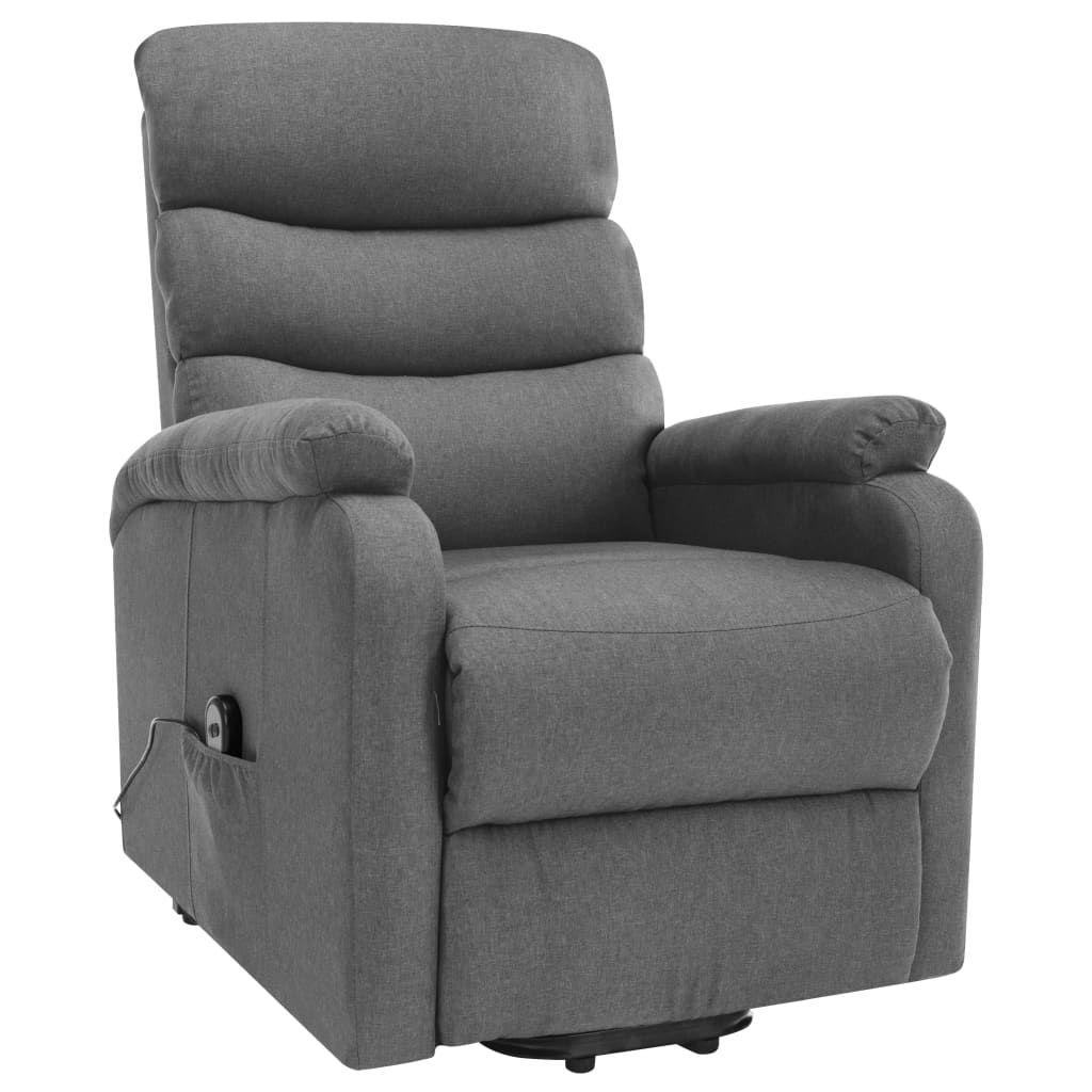 Stand up Massage Chair Light Grey Fabric