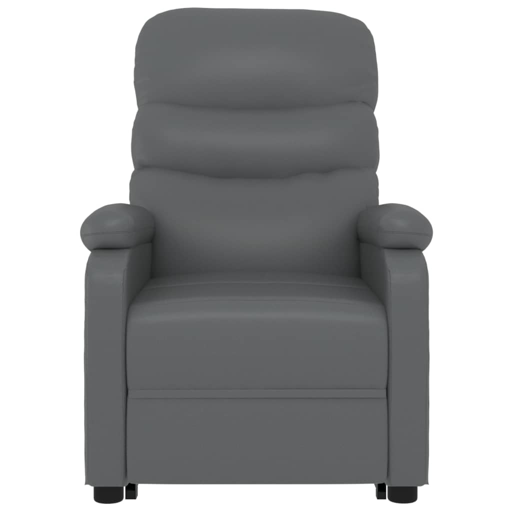 Stand up Massage Chair Anthracite Faux Leather